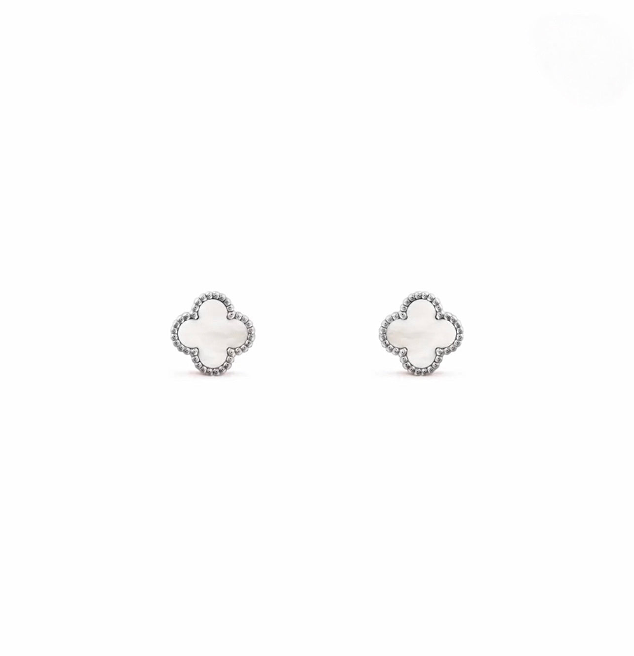 Renzelle® Silver Clover Earrings