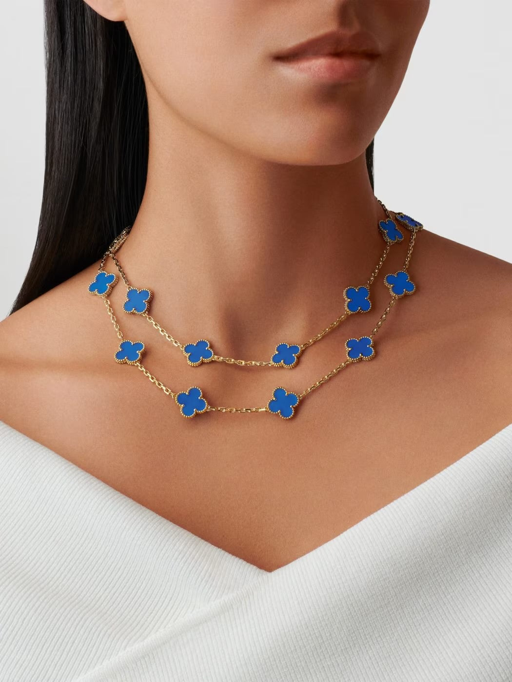 Renzelle® Alcala Long Clover Necklace