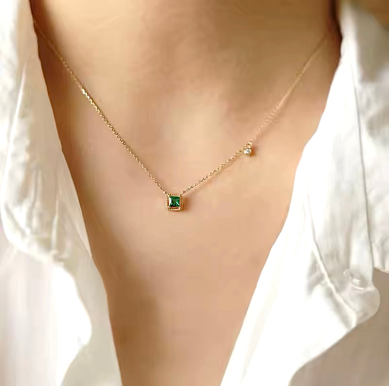 Renzelle® Emerald Pendant