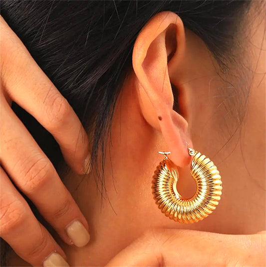 Renzelle® Chunky Striped Hoops