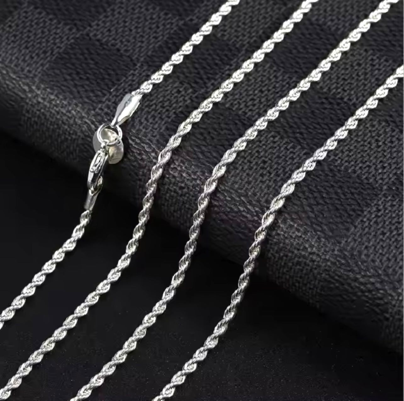 Renzelle® Silver Rope Necklace