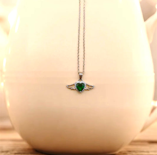 Renzelle® Emerald Angel Pendant