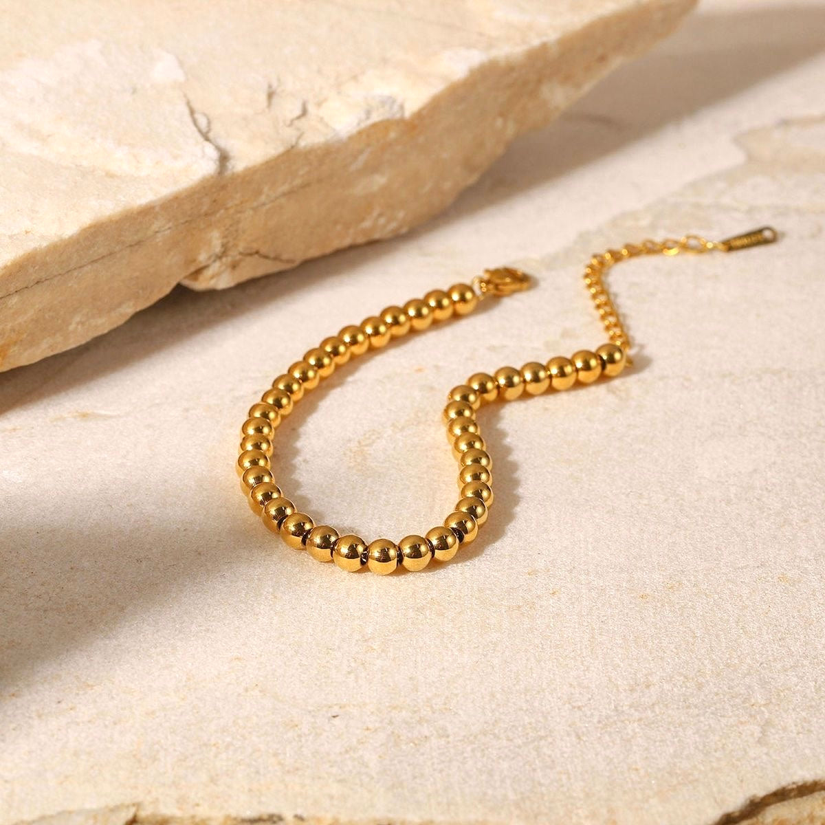 Renzelle® Gold Beaded Zephyr Bracelet