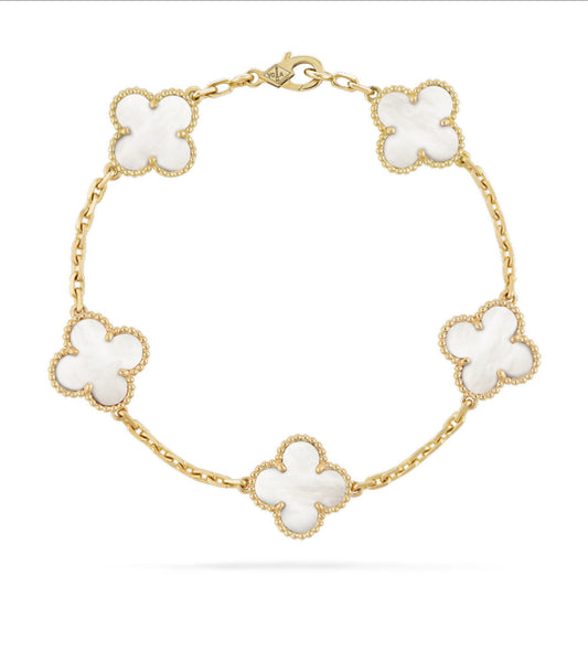 Renzelle® White Clover Bracelet